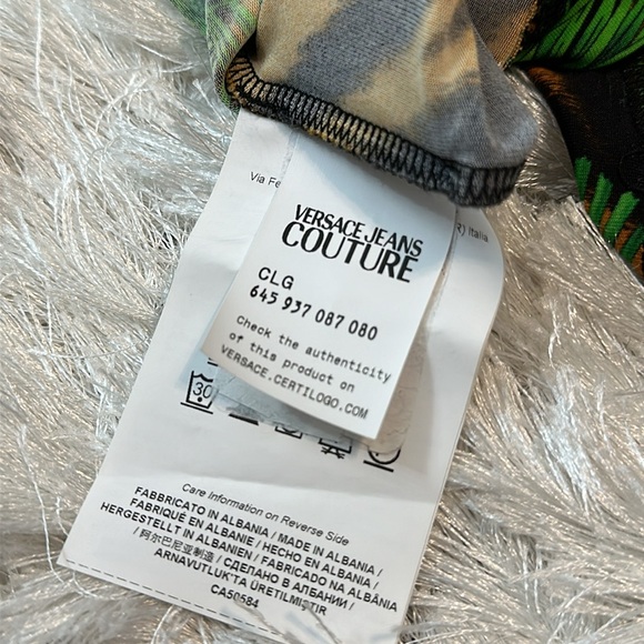 Versace Jeans Couture Tropical-Print Bodycon Dress - Picture 10 of 10